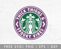 FREE Spooky Vibes Starbucks Frame SVG