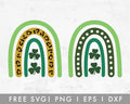 FREE St. Patricks Rainbow SVG Cut File for Cricut, Cameo Silhouette | Free SVG Cut File