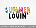 FREE Summer SVG | Summer Lovin' SVG Cut File for Cricut, Cameo Silhouette | Free SVG Cut File