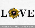 FREE Sunflower Love SVG