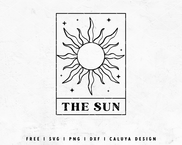 FREE Tarot Card SVG | Sun SVG