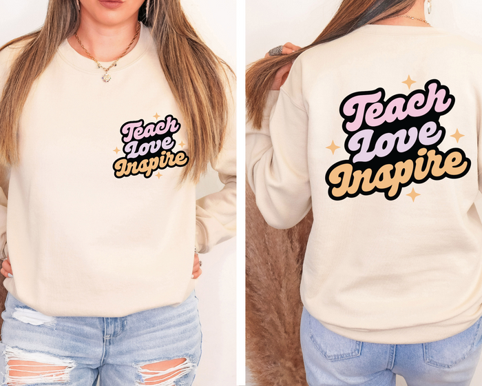 FREE Teach Love Inspire SVG | Teacher SVG