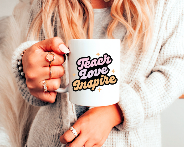 FREE Teach Love Inspire SVG | Teacher SVG