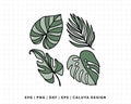 FREE Tropical Leaf SVG | Monstera SVG