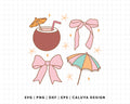 FREE Tropical Summer SVG | Bow Summer SVG