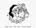 FREE Vintage Santa SVG | Vintage Christmas SVG