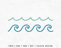 FREE Wave SVG | Beach SVG Cut File for Cricut, Cameo Silhouette | Free SVG Cut File