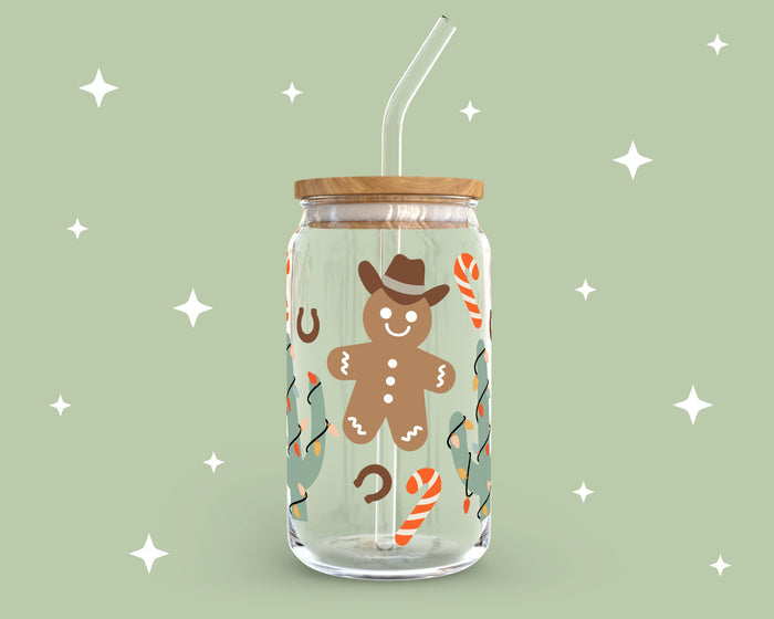 FREE Western Christmas SVG | Cowboy Gingerbread Man SVG
