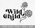 FREE wild Child with Wild Flower SVG