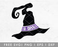 FREE Witch Hat SVG Cut File for Cricut, Cameo Silhouette