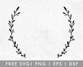 FREE Wreath Frame SVG Cut File for Cricut, Cameo Silhouette | Free SVG Cut File