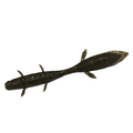 Galápagos Kubire Unagi 4" soft fishing lure in dark green with fins and textured body, designed for musky fishing tackle and effective water movement.