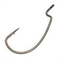 Single metal Gamakatsu Superline EWG Hook with a sharp point and barb designed for fishing tackle use, displayed on a white background.