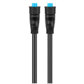 Garmin 010-12528-31 BlueNet Marine Network Cable with black cable and waterproof connectors featuring blue caps, designed for marine electronics connections.
