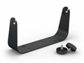 Garmin Bail Mount with Knobs 010-12798-02, a black metal mounting bracket with curved arms and two detachable round knobs with screws for secure attachment, designed for marine electronics.