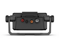 Rear view of the Garmin Bail Mount With Quick Release Cradle ECHOMAP™ UHD2 9sv 010-13115-12 showing multiple marine electronics connection ports on a black mounting bracket.