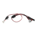 Garmin Power Cable for Portable Fishing Bundles and Kits 010-12676-35 shown as a black and red electrical cable with multiple connectors designed for marine electronics and fishing tackle power supply.
