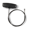 Garmin Pull Handle And Cable showing a black ergonomic handle attached to a flexible, durable cable designed for easy gripping and smooth operation in marine electronics applications.
