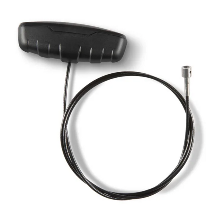 Garmin Pull Handle And Cable showing a black ergonomic handle attached to a flexible, durable cable designed for easy gripping and smooth operation in marine electronics applications.