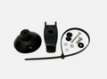 Garmin Suction Cup Adapter for Transom Mount Transducers 010-10253-00 showing black suction cup, mounting bracket, screws, washers, and a zip tie for secure installation.