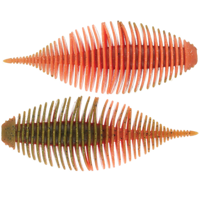 2.8" (6 Pack) / Green Pumpkin Bite Orange