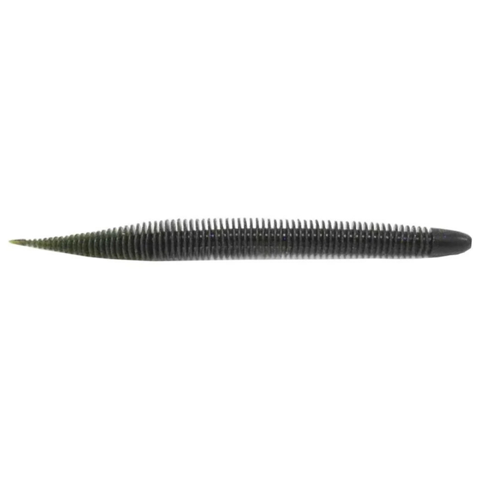 GeeCrack Bellows Stick (Floating Elastomer) black ribbed soft fishing lure for freshwater fishing tackle and rigging versatility