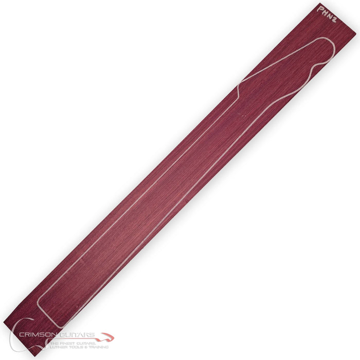Guitar Neck Blank (Flat Headstock) - Purple Heart
