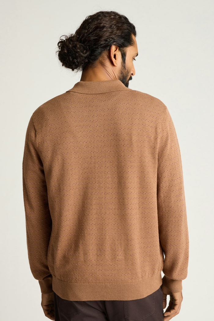 Hudson Long Sleeve Sweater Polo