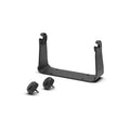 Humminbird GM S10 - GIMBAL MOUNT SOLIX 10 740172-1 showing a black gimbal mount bracket with two accompanying locking knobs designed for secure attachment of marine electronics on fishing boats.
