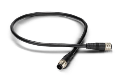 Humminbird N2K Drop Cable 0.5M M 720117-1, a black marine electronics cable with metal connectors on both ends, designed for fishing tackle connectivity.