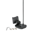 Humminbird XNT 9 HW MSI 150 T - HELIX 7 MEGA SI, DI, DUAL SPECTRUM CHIRP W/TEMP TRANSOM TRANSDUCER 710297-1 showing black compact transducer unit with mounting bracket, cable, three screws, and a hex key for installation.