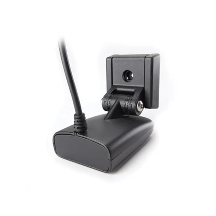 Humminbird XNT 9 SI 180 T - TRANSOM MOUNT SIDE IMAGING DOWN IMAGING TRANSDUCER 710200-1, black compact marine electronics transducer with mounting bracket and cable for fishing applications.