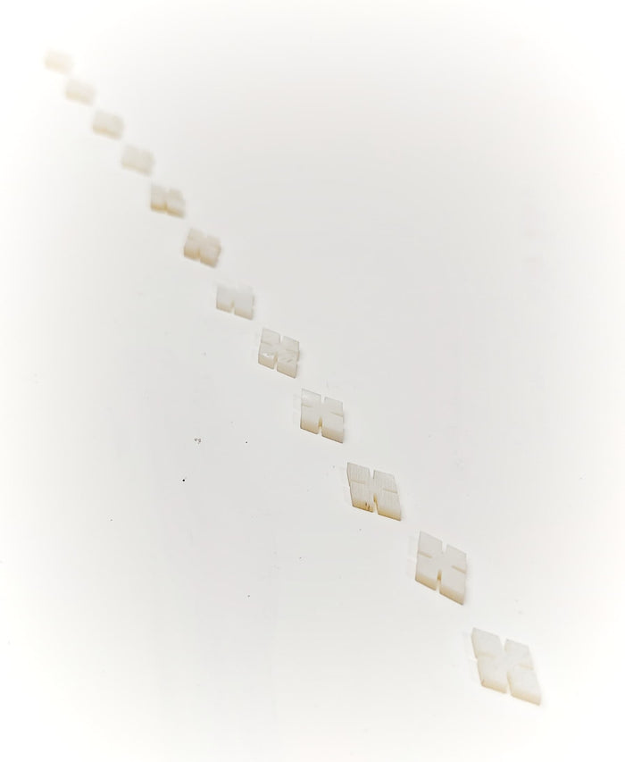 Inlay Set - Notched Diamond - Mother of Pearl - Set o