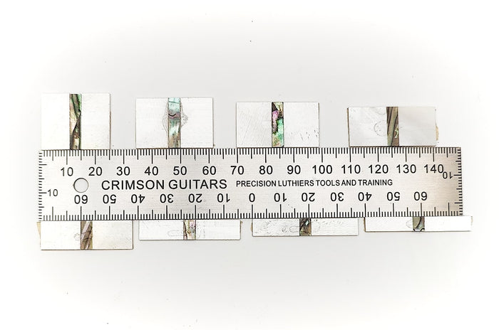 Inlay Sets - Rectangle - Set of 8 Abalone and Mother of Pearl - Square