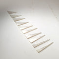 Inlay Set - Shark Fin - Mother or Pearl and Imitation Mother of Pearl - Set of 10