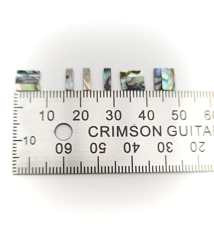 Inlay Set - Small Rectangles - Abalone - Set of 12