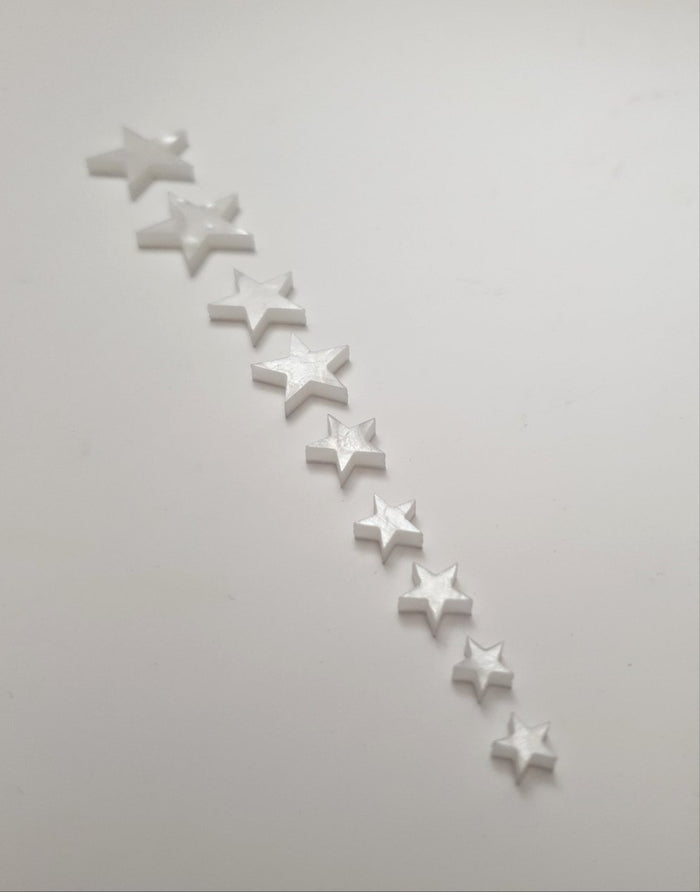 Inlay Set - Star Shape - Mother of Pearl - Set of 9