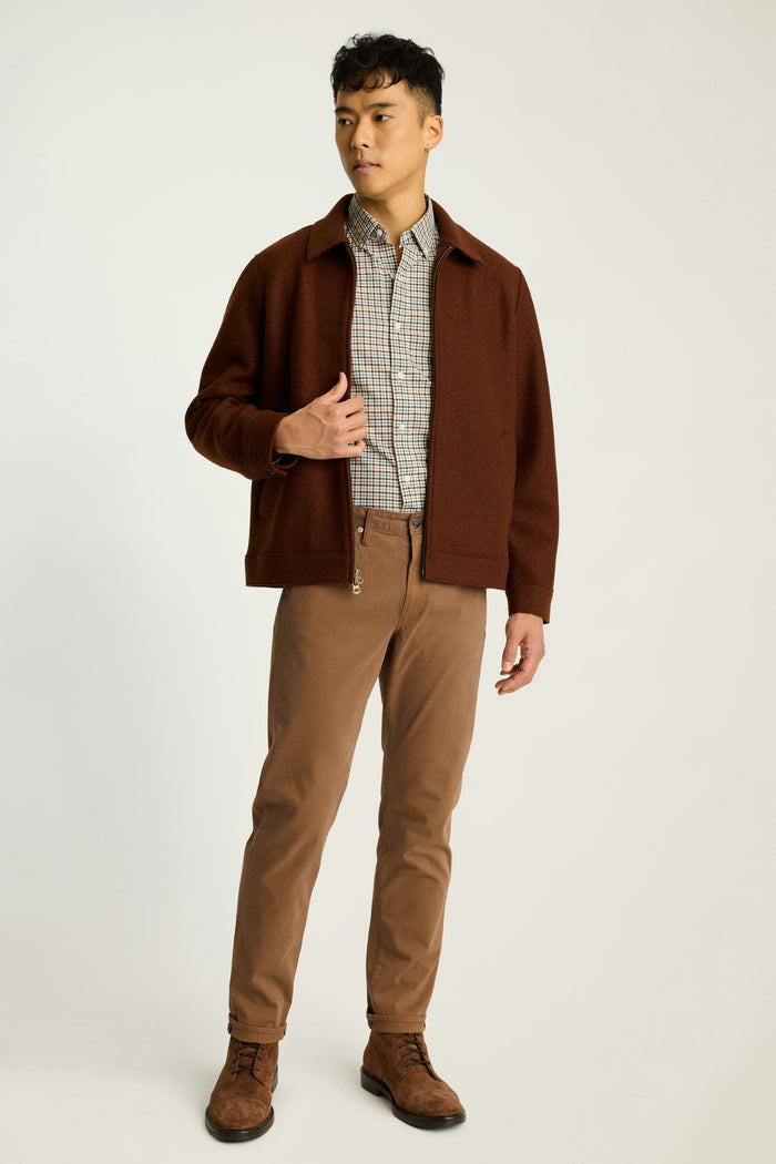 Italian Brushed 5-Pocket Pants