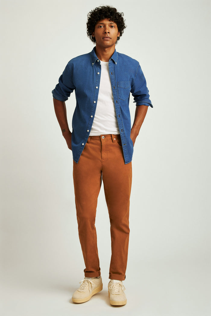 Italian Brushed 5-Pocket Pants