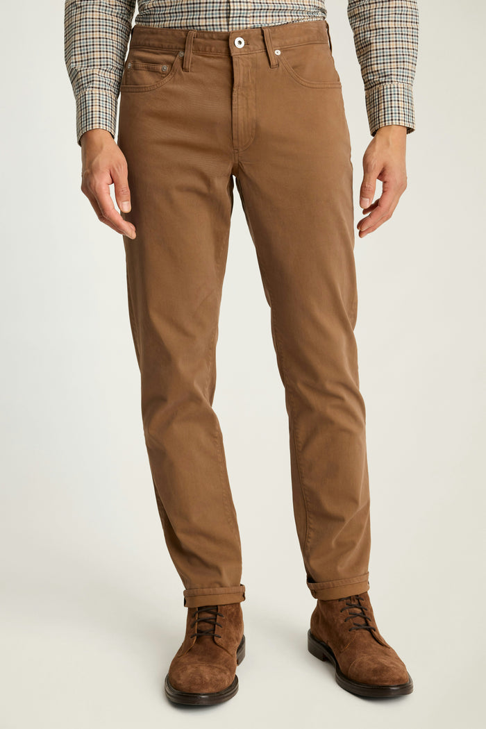 Italian Brushed 5-Pocket Pants