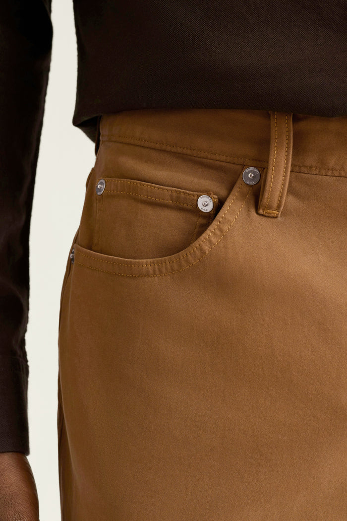 Italian Brushed 5-Pocket Pants