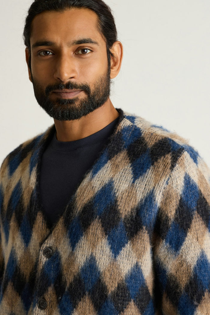 Italian Brushed Wool Cardigan