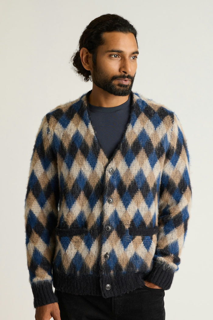 Italian Brushed Wool Cardigan
