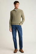 Italian Linen Cotton Quarter Zip