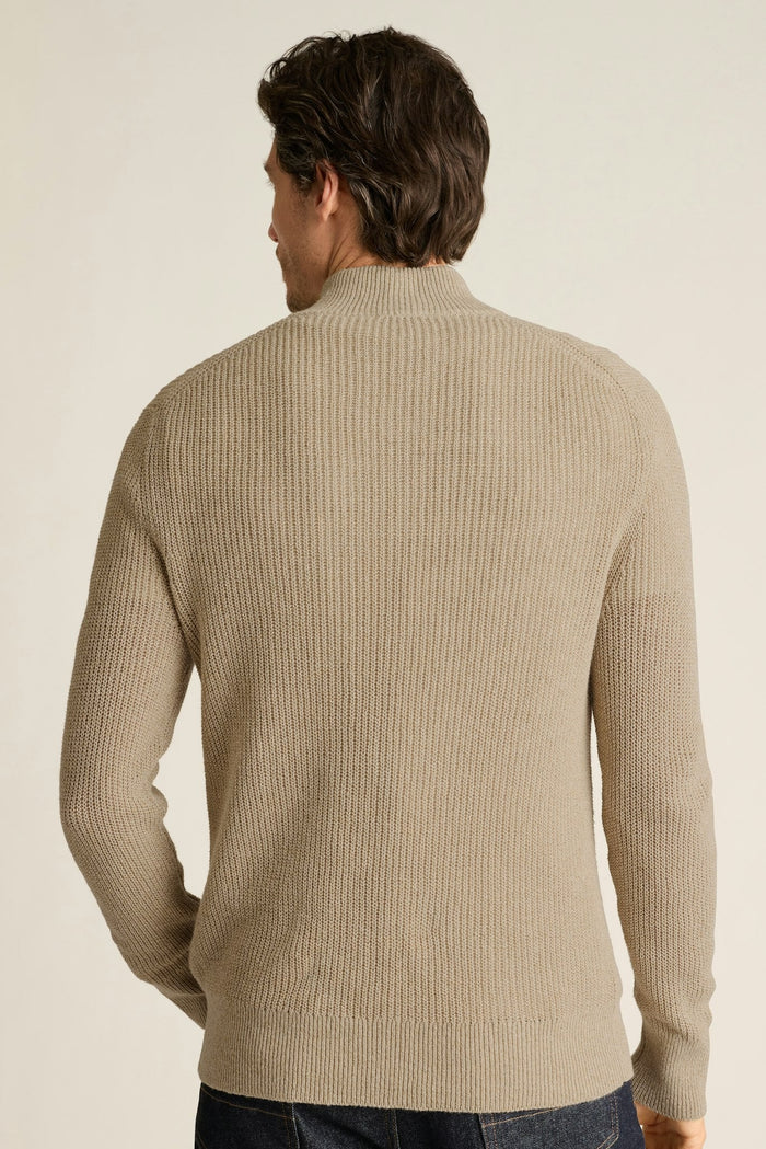 Italian Linen Cotton Quarter Zip