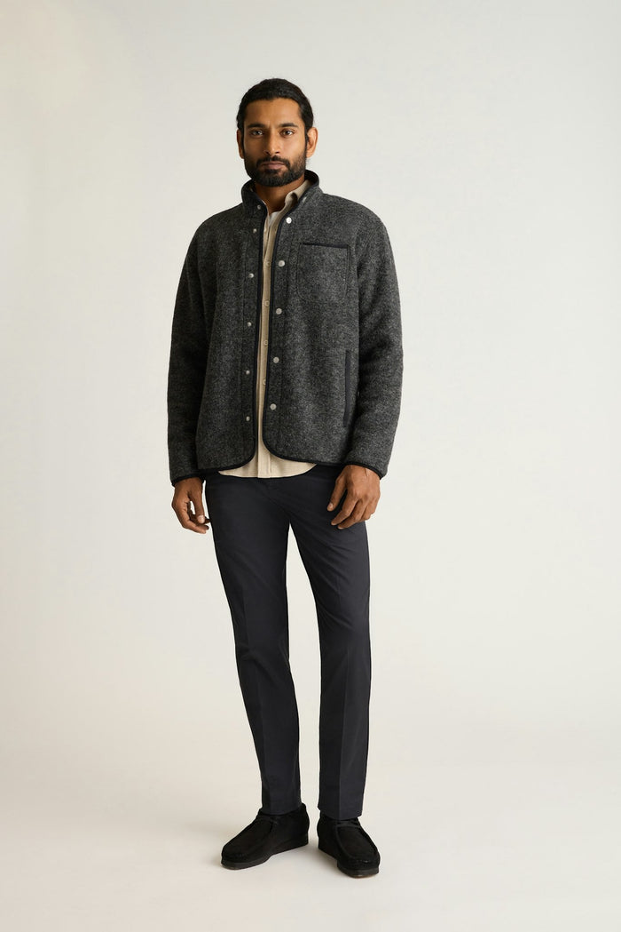 Italian Wool Fleece Jacket