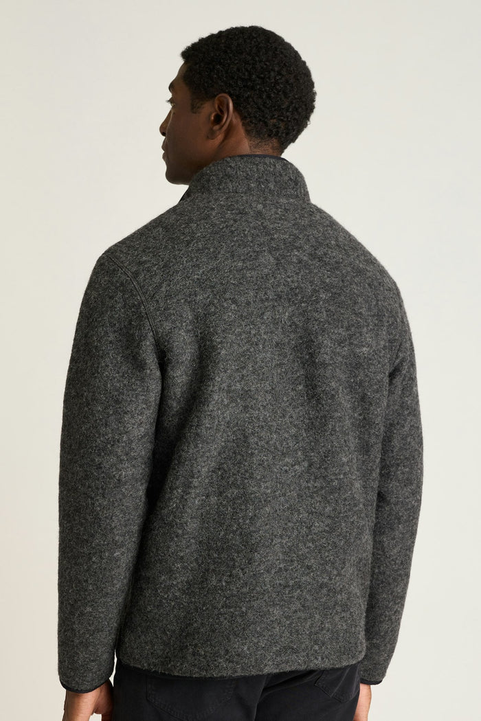 Italian Wool Fleece Quarter Zip