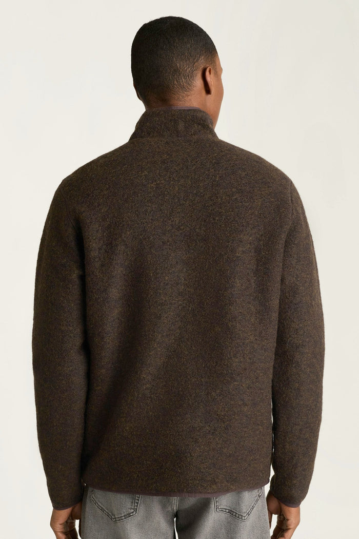 Italian Wool Fleece Quarter Zip
