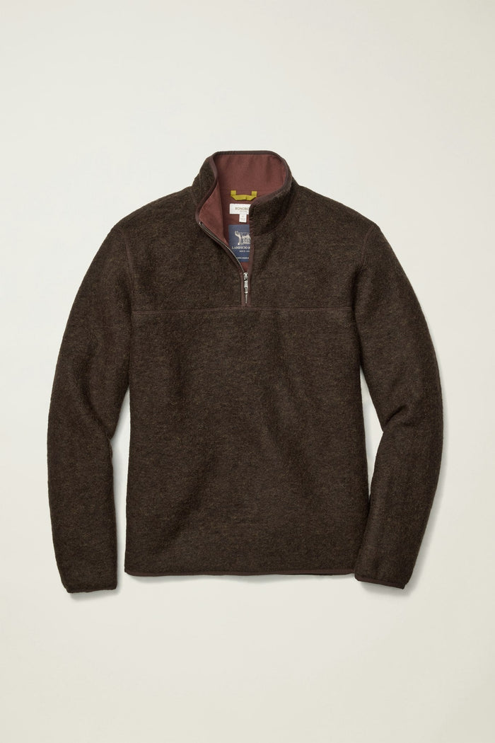Italian Wool Fleece Quarter Zip