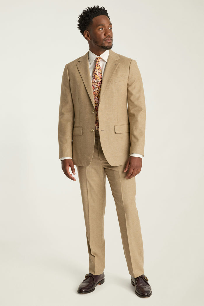 Jetsetter Italian Brushed Wool Dress Pant